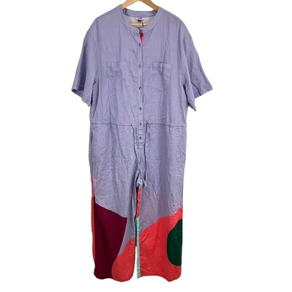 THE KIT Issa Jumpsuit Lavender Women Size 2X - Picture 2 of 16